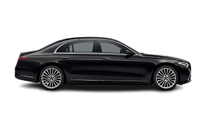 Mercedes S-Class chauffeur car for Luton Airport transfers