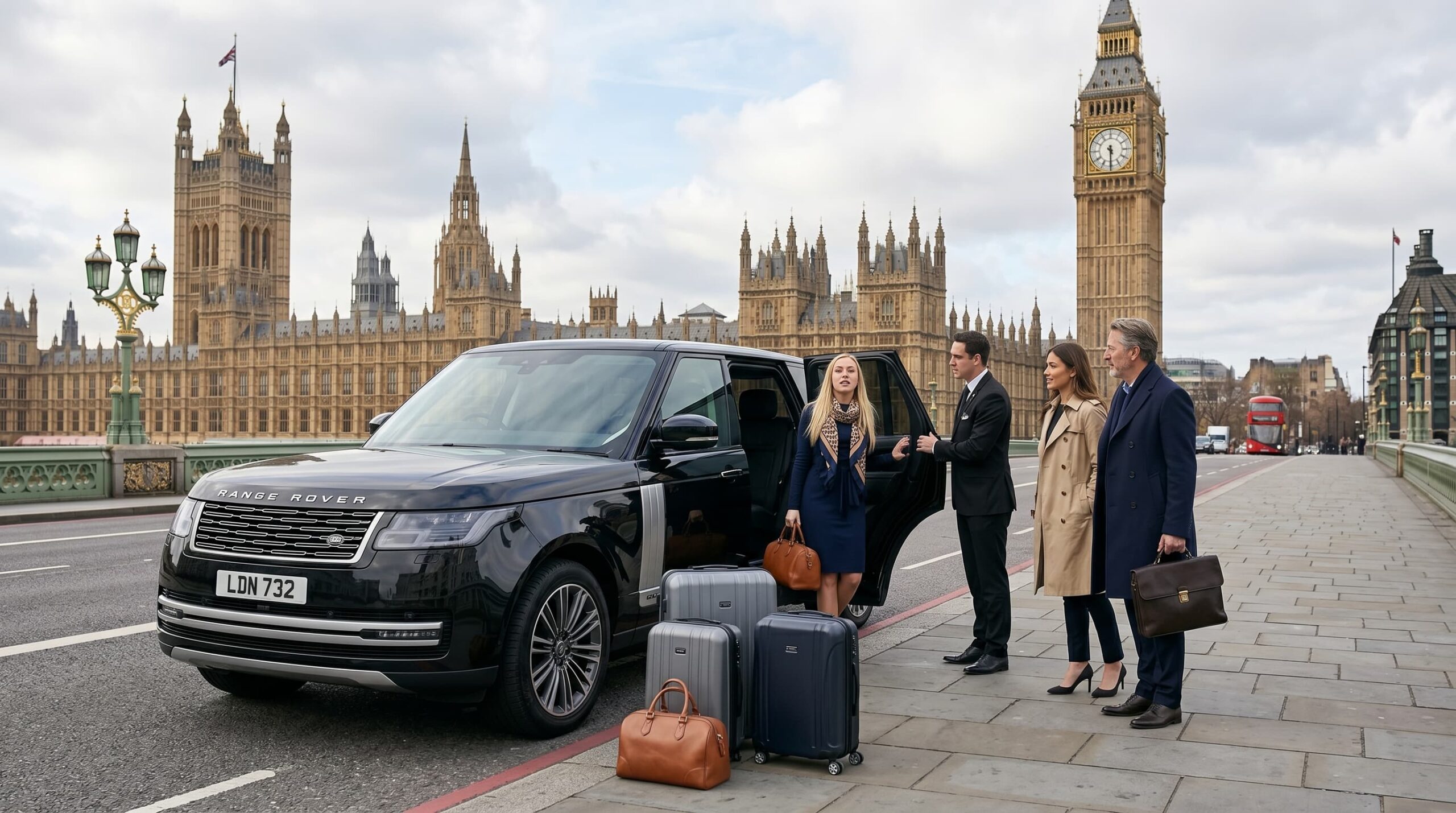 Range Rover chauffeur car for London City Airport transfers