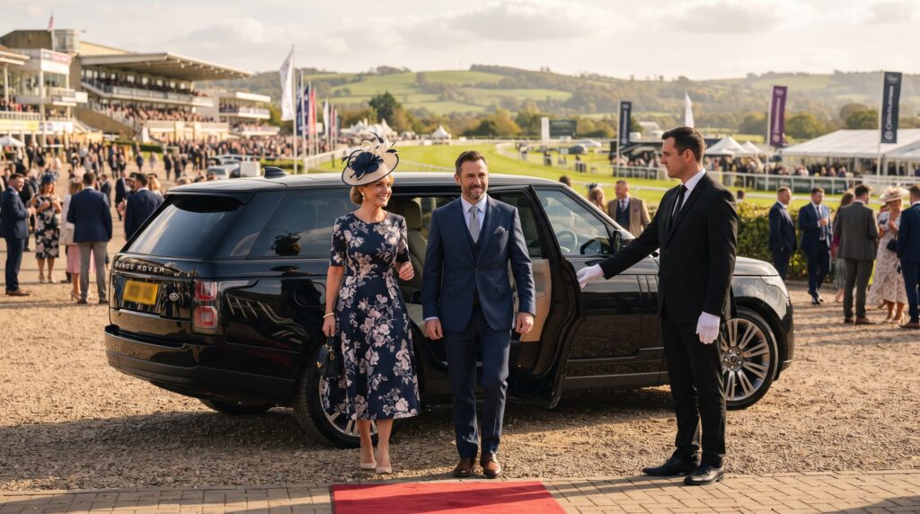 Chauffeur Service London: chauffeur opening the rear door for a passenger
