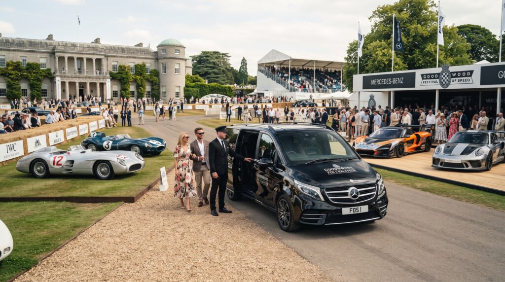 Mercedes-Benz V-Class chauffeur vehicle for group travel